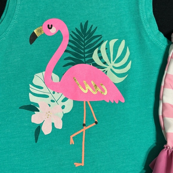 ❤️ 4 for $20❤️ Disney Swimming Suit & Cat & Jack Flamingo Print Tank Top 18M - Picture 5 of 7
